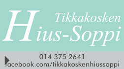 Tikkakosken Hius-soppi logo